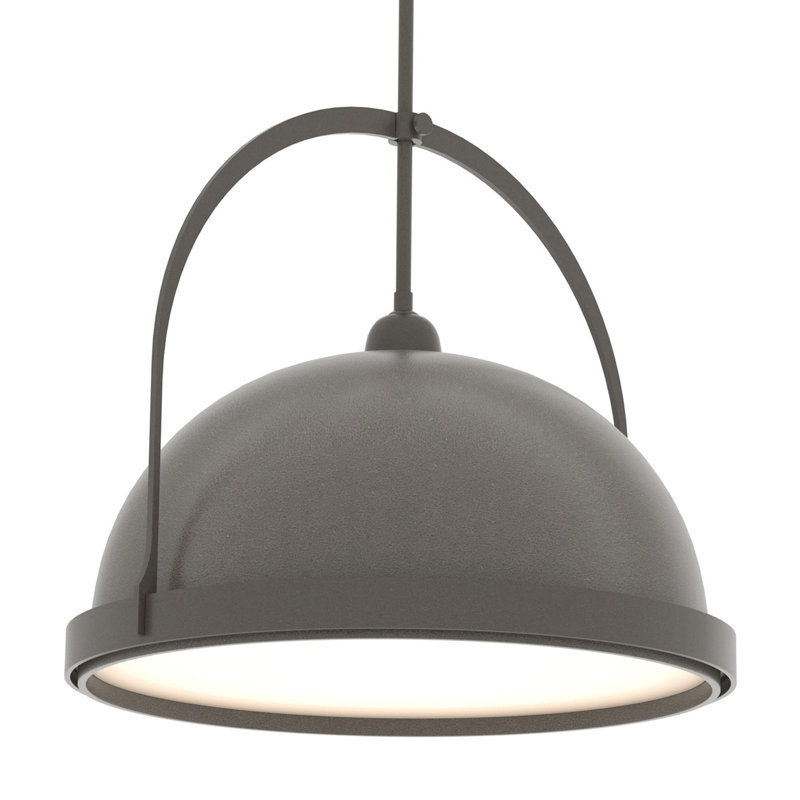 Atlas 1 - Light Single Dome Pendant, 22.3" - 67.3", Dark Smoke, Dark Smoke