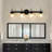 4-light Bathroom Vanity Wall Light - Black