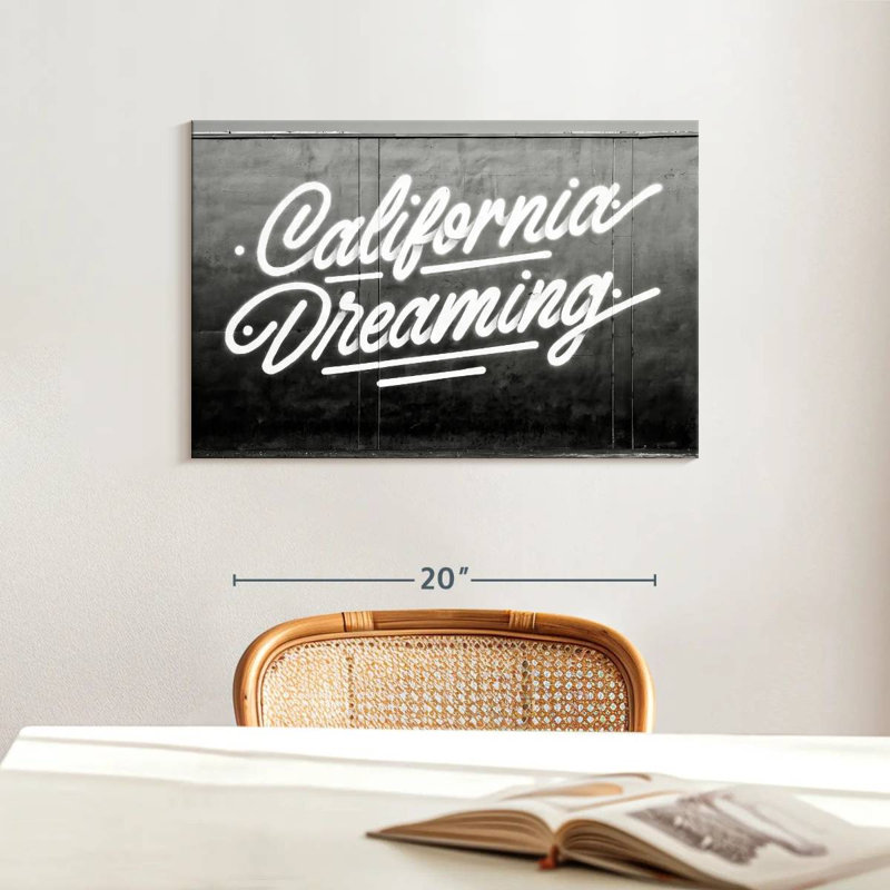 Kavia Black California - Dreaming, 16" H x 24" W