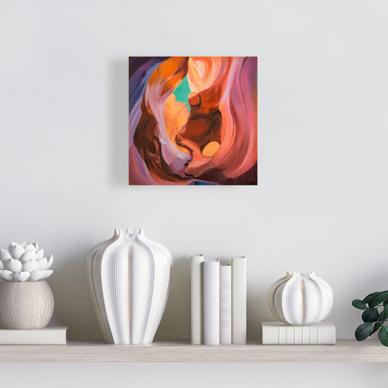 Blue Antelope Canyon Canvas | Mountains Bedroom Wall Art