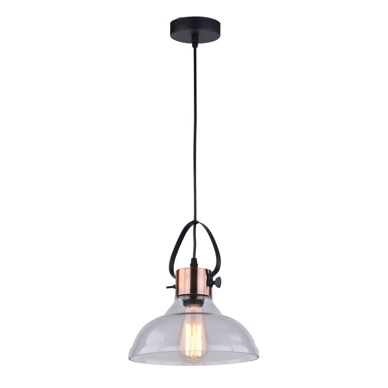 Farah 1 - Light Copper Dome Pendant