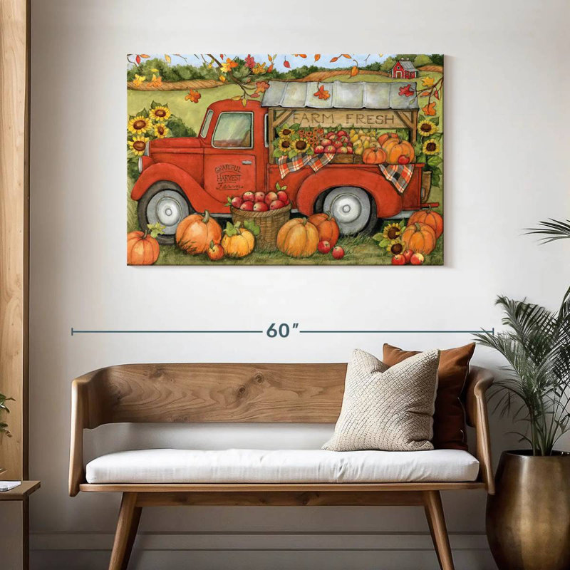 Camion orange Mehar Harvest II, H 30 po x l 45 po