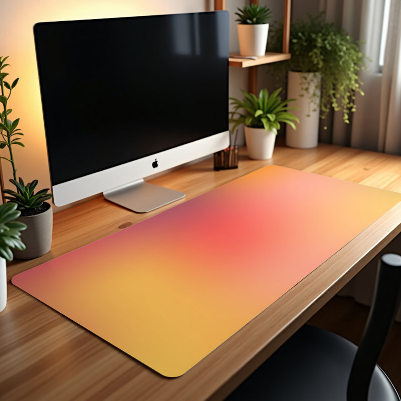 Polyester Desk Pad, 14.4x12.1