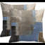Housses de coussin bleues et beige