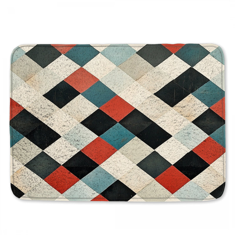 Tapis pour salle de bain Diamond, L 34 po x L 21 po