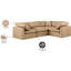 Canapé modulaire en similicuir 4 pièces Itala-94482399