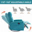 Fauteuil inclinable manuel avec chaise berçante et pivotante-1480647430
