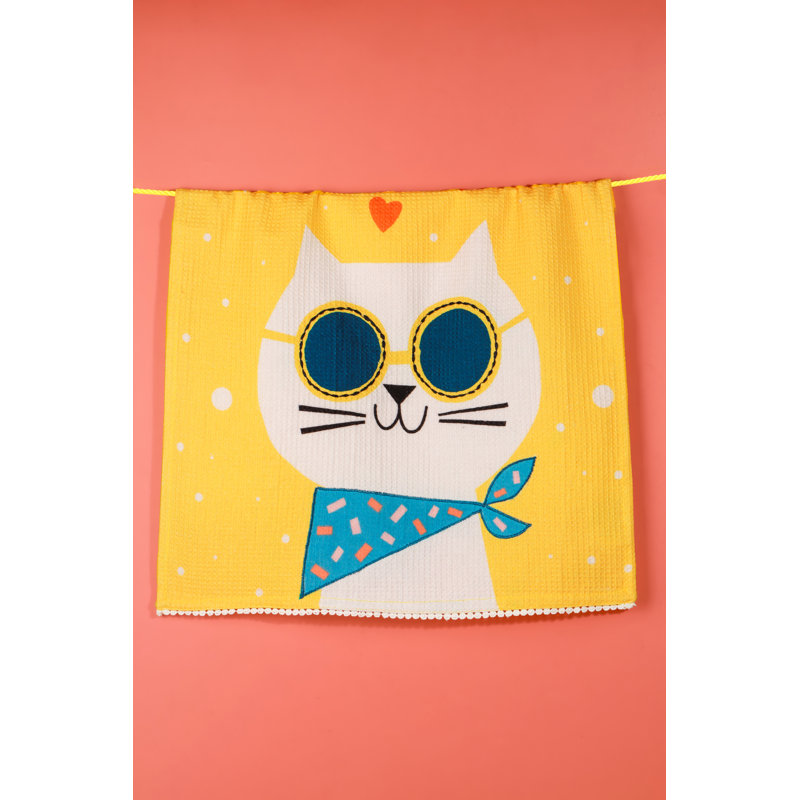 The Cool Cats Artisan Kitchen Tea Towel Set of 3
