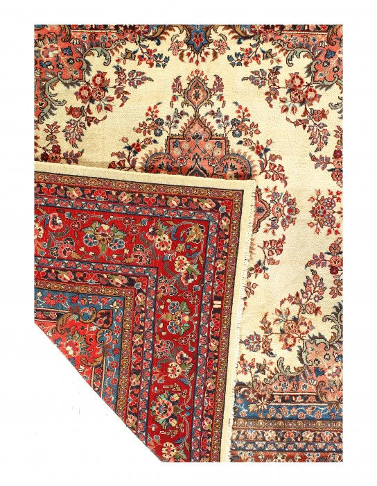 Tapis carré en laine d'agneau carré unique 9 pi x 9 pi Amun