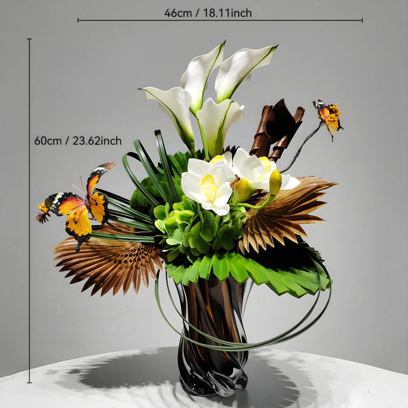 Ornements de fleurs simulées