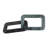 Decorative Marble Square Link Sculpture For Home Decor - Decorative Figurine Object For Office, Shelf, Or Living Room Decorations - Black-655993516
