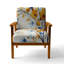 Geidel - Fleurs abstraites - Fauteuil d'appoint rembourré traditionnel-1459229823-1503986175