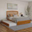 Lit plateforme en bois massif Lamari avec pied de lit et lit gigogne-2020591145-2075297632