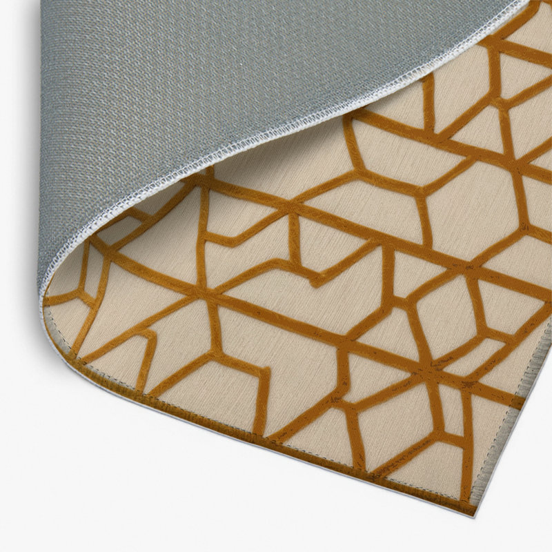 Tapis intérieur et extérieur beige Trellis, Rectangulaire 2 pi x 3 pi