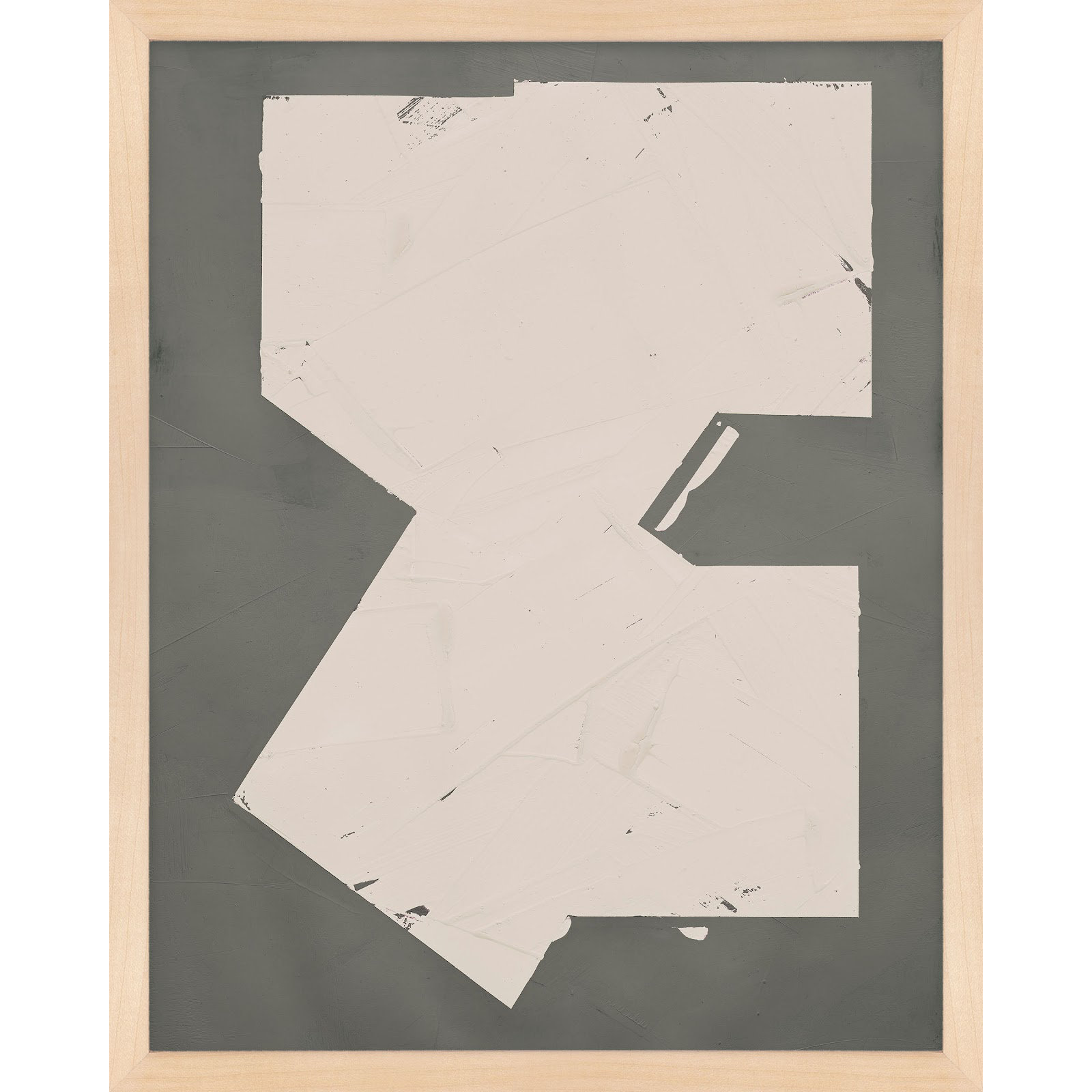 Equipoise In Greige III by Ivo Stoyanov, 16" W x 20" H, Cream