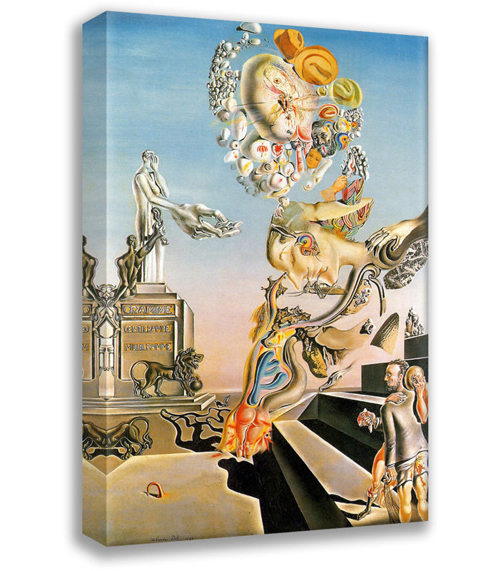 «The Lugubrious Game» par Salvador Dali, toile tendue avec châssis, H 48 po x l 33 po