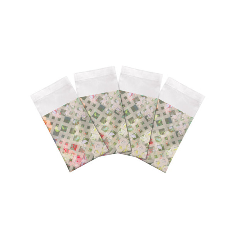 Defosse Trellis Cotton Sateen Dinner Napkins, Azalée
