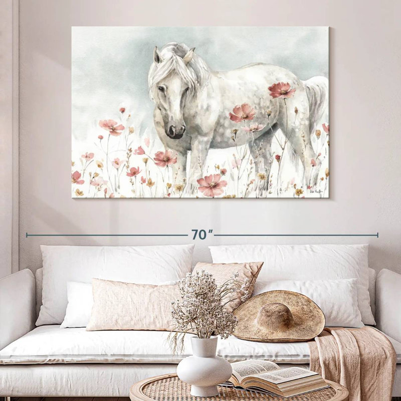 Brampt, superbe cheval sauvage I, H 34 po x l 51 po