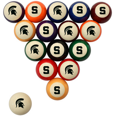 Michigan State Spartans Billiard Ball Set