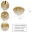 Lustre semi-encastré en cristal