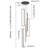 Savea 5-Light Chandelier Long High Ceiling Cluster Pendant for Hallway Staircase Remote Dimmable-1863845627