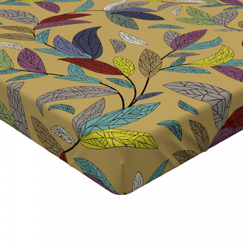 Microfiber Floral Fitted Sheet, Full Fitted Sheet