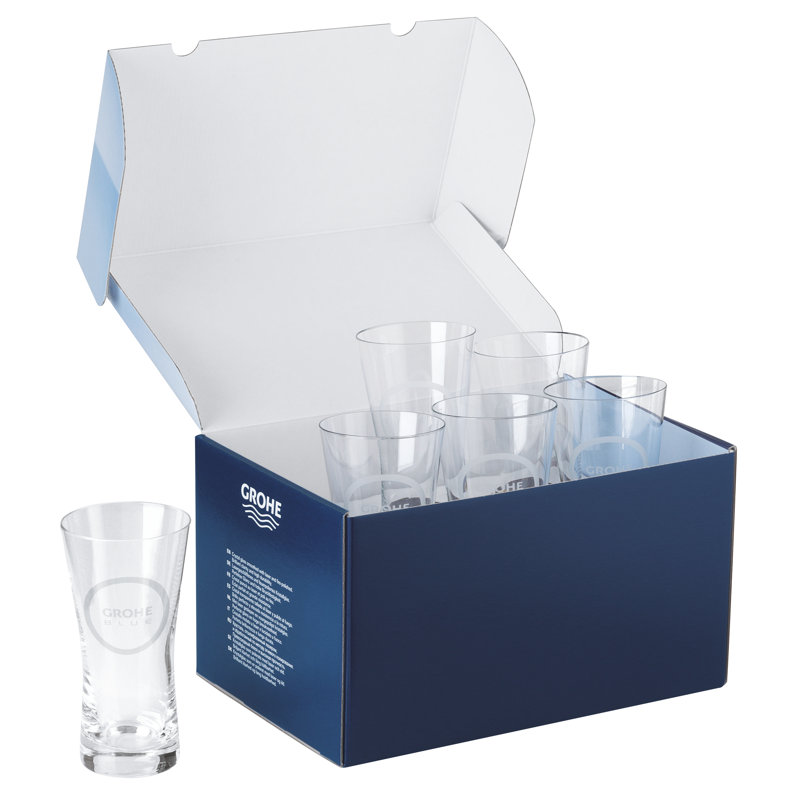 Blue 9 oz. Crystal Drinking Glass