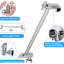 Pomme de douche en acier inoxydable de 10 po avec couverture de jet large et fluide