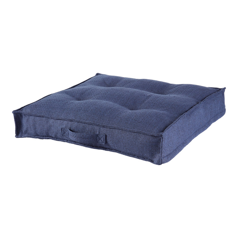  Polyester Floor Pillow, Cobalt, 6" H x 40" W