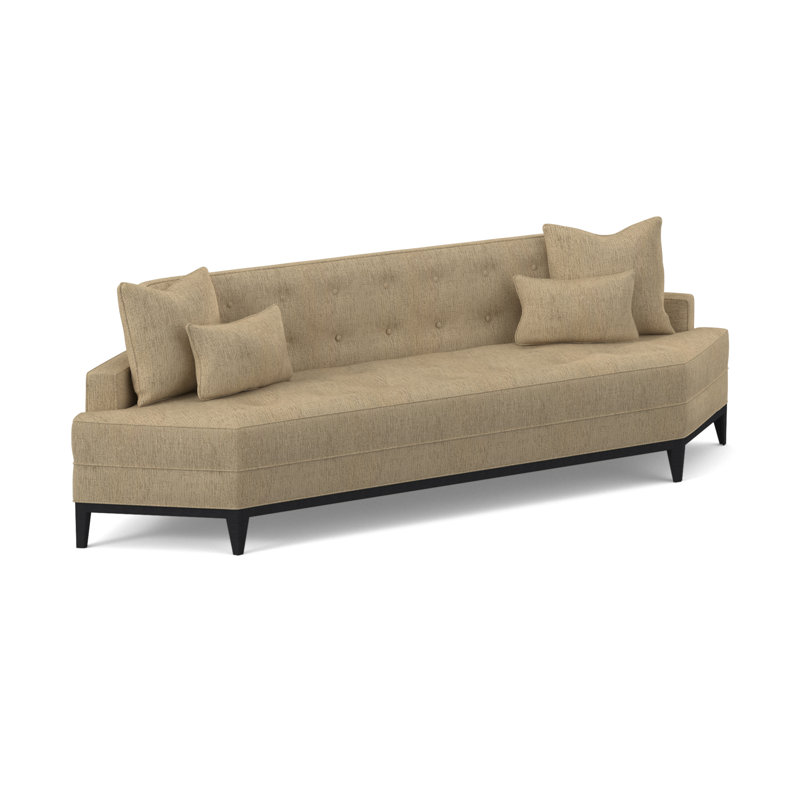 Perspective Sofa, Espresso, Fizz Ivory 100% Polyester