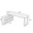 Dark-walnut L-Shaped Solid Wood desk-127544646-127544650