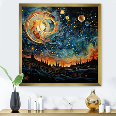 Celestial Astrology Galaxy Collage II - Astrology Wall Art