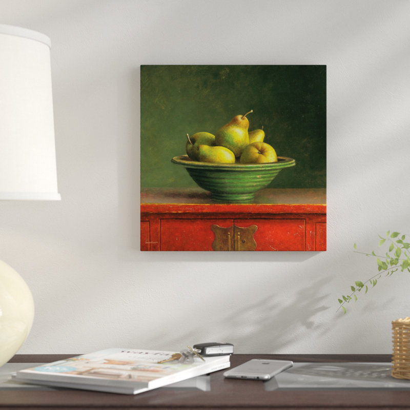«Pears», reproduction sur toile, H 48 po x l 48 po x P 1,5 po, Toile tendue, Pas de tapis