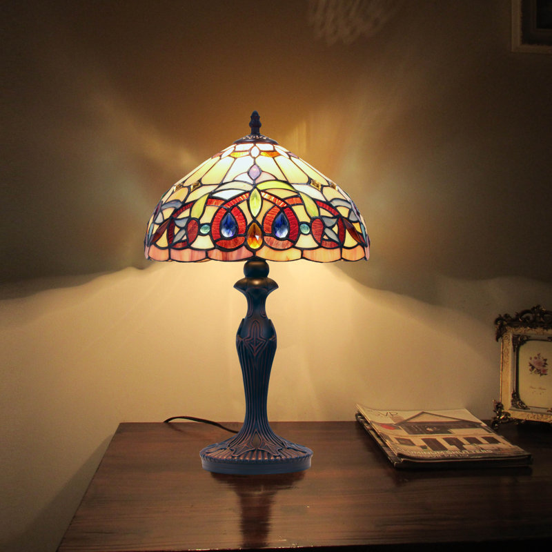 Zainab Resin Table Lamp, Dark Bronze