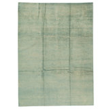 Hand Knotted Area Rug in Green