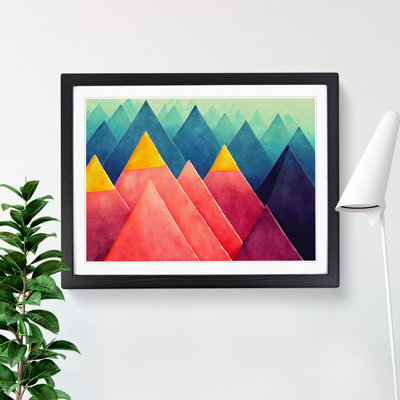 Geometric Pyramids - Single Picture Frame Print