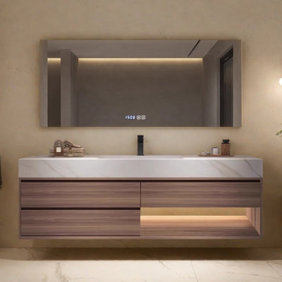 Modern light luxury bathroom cabinet
