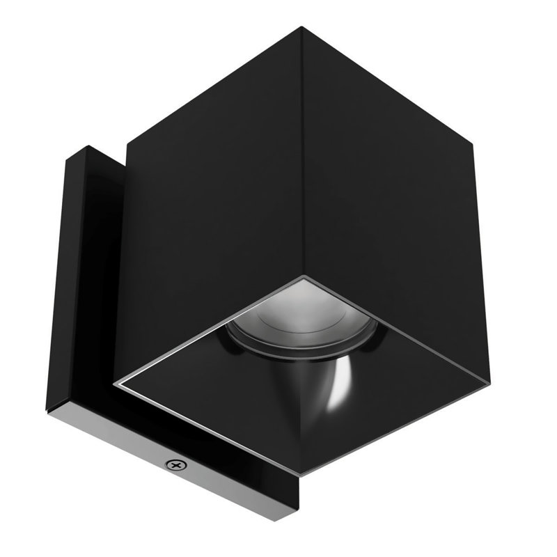 Zoron Dimmable LED Outdoor Square Wall Light With Color Temperature Switch (2700K/3000K/3500K/4000K/5000K), 25° Beam Angle