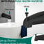 Douche à barre coulissante en acier inoxydable, deux têtes, noir mat, débit de 1,8 gallon par minute, débit de baignoire à 7 réglages inclus, résistance à la corrosion