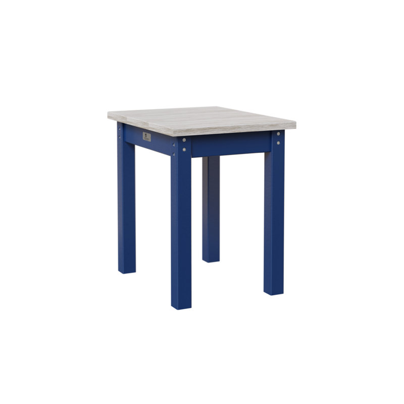 Berlin Gardens Economy End Table, Pacific Blue, Seashell