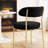 Modern Sherpa Boucle Upholstered Dining Chair-974819392-974819395-989956558