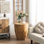 Table basse de style rétro avec rangement suffisant - Bois massif et fabrication, 20,63 po x 20,63 po x 23,47 po, capacité de charge de 220 lb, espace, sapin de forme rétro facile à nettoyer, carré de 20,63 po, 23,47 po