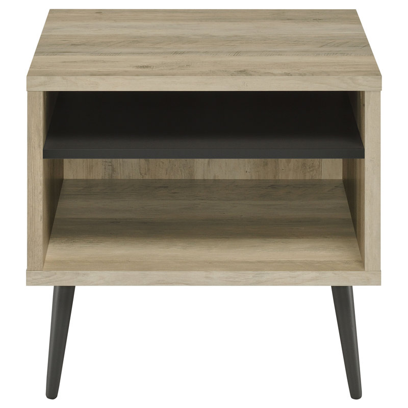 Square Engineered Wood Side End Table