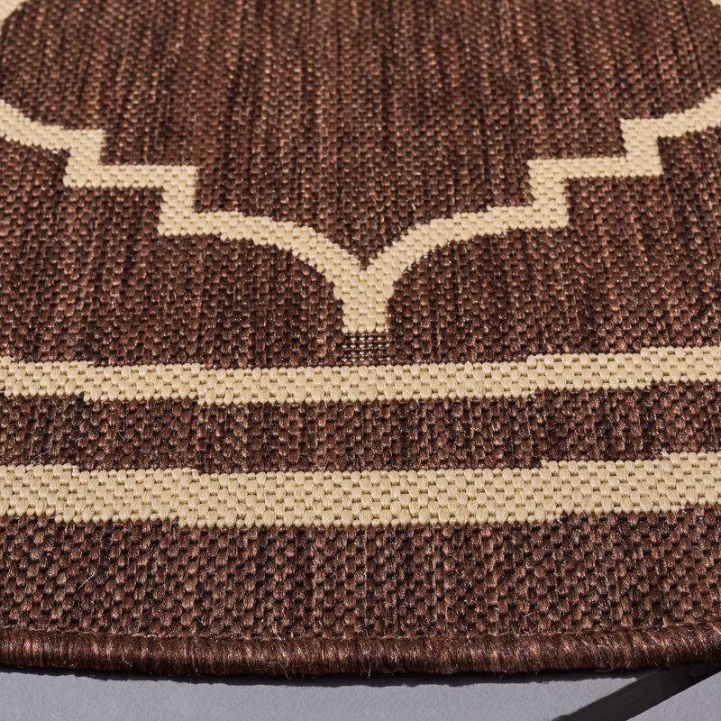 Tapis d'intérieur / extérieur à motif géométrique Herefordshire Performance, Rectangle 2 pi 7 po x 5 pi