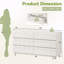 Commode 6 tiroirs 60 po-10650758