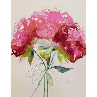 «Peony 4» par Leigh Viner, reproduction sur toile tendue