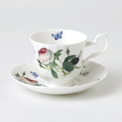 Bone China Teacup and Saucer