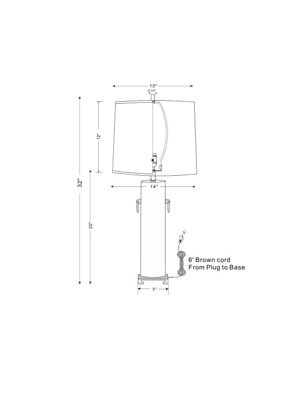 Beverly Porcelain Standard Lamp, Celadon