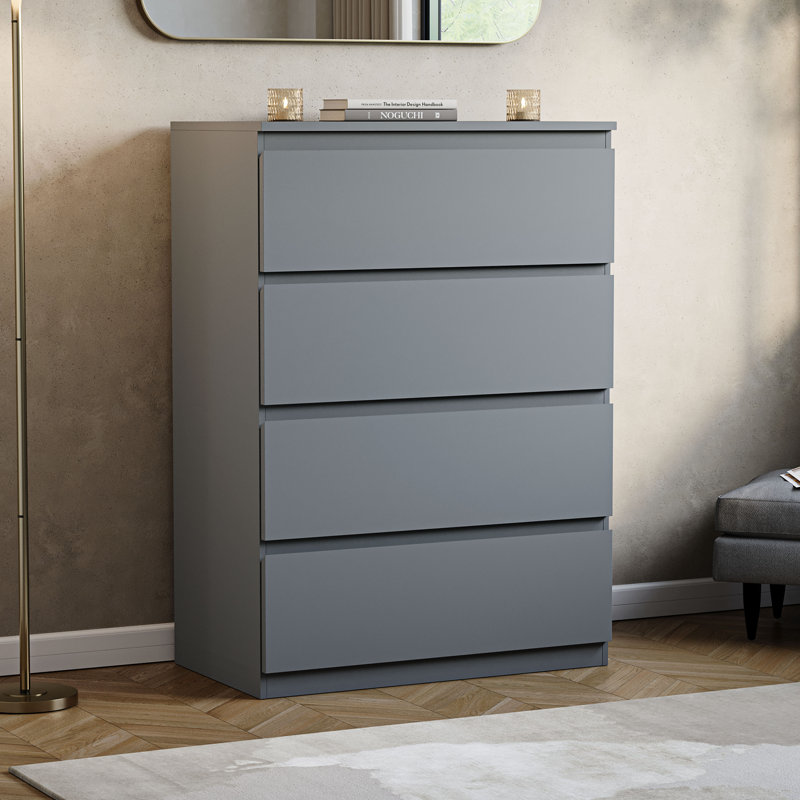 Cunha 4 Drawer 70Cm W Chest, Grey