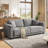 86 Inch Sofa With Extra Deep Seats Oversize,2 Seater Sofa For Living Room-2115167689